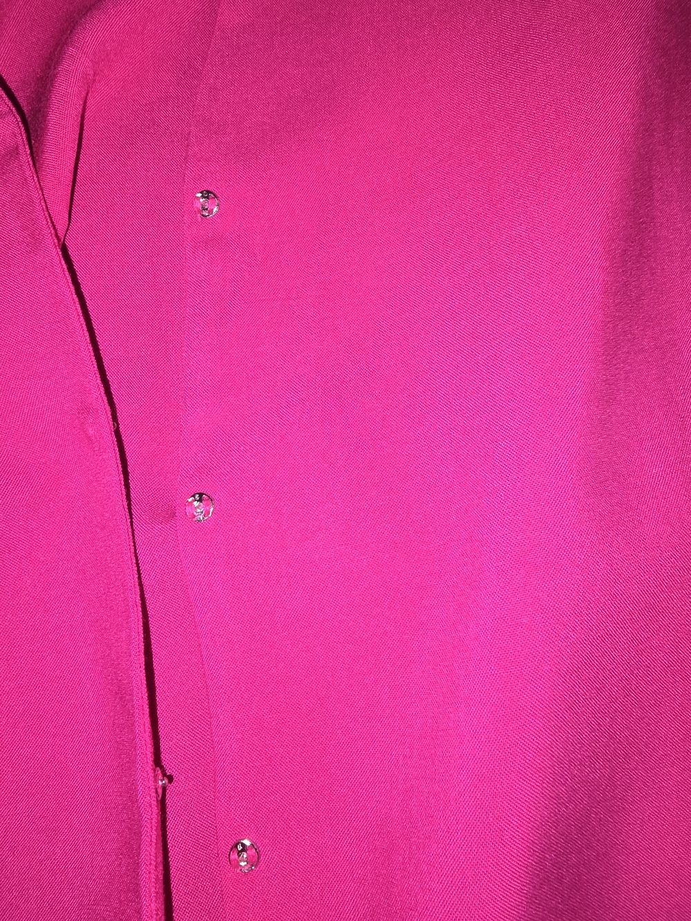 INC International Concepts Fuchsia Snap-Front Blouse - Picture 6 of 8
